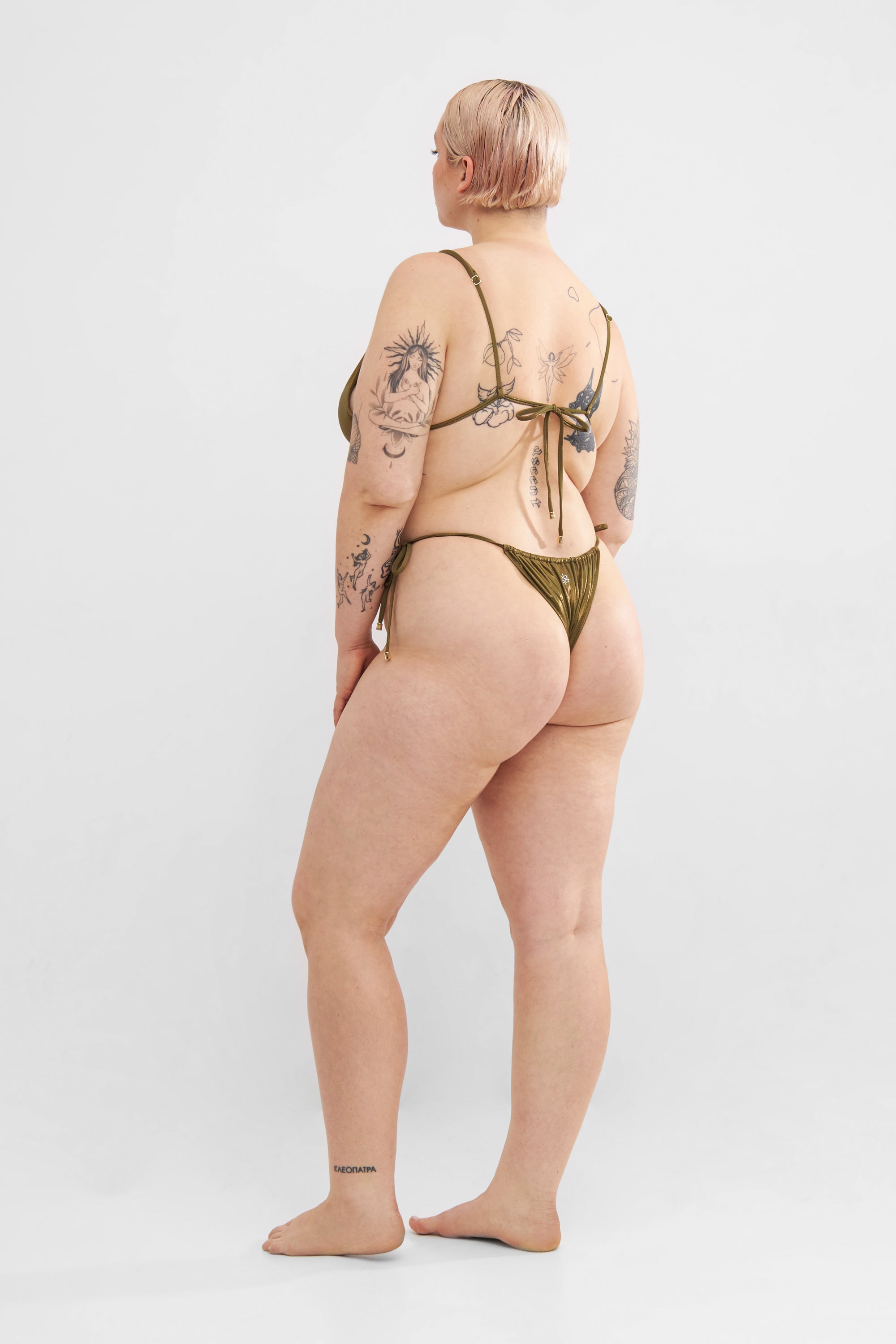 Naiad Bikinihose Grün-Gold